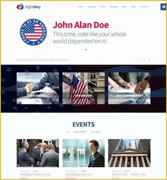 Free Political Website Templates Of 23 Political Website themes & Templates