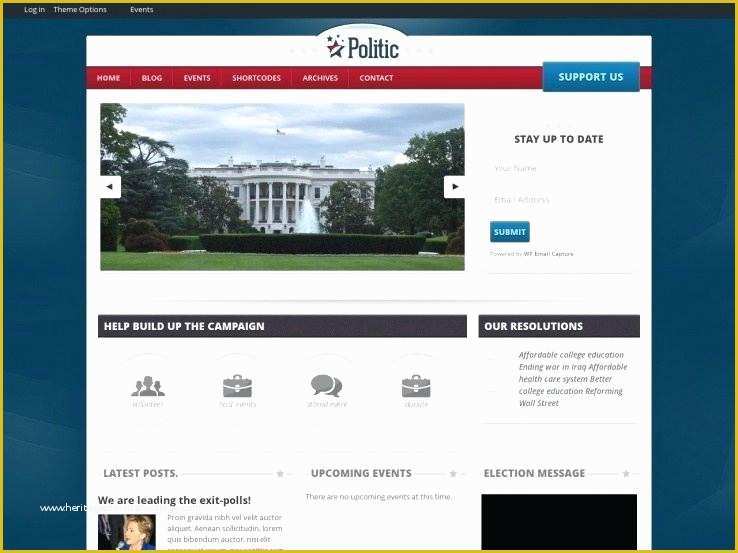 Free Political Website Templates Of Best Political themes In Republican theme Election