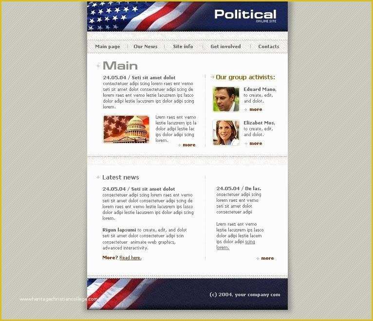 Free Political Website Templates Of Best Political themes In Republican theme Election