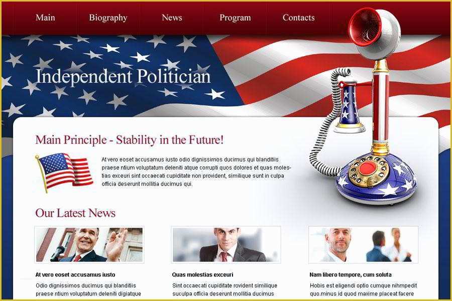 Free Political Website Templates Of Free Politics Website Template Get the Potent force On