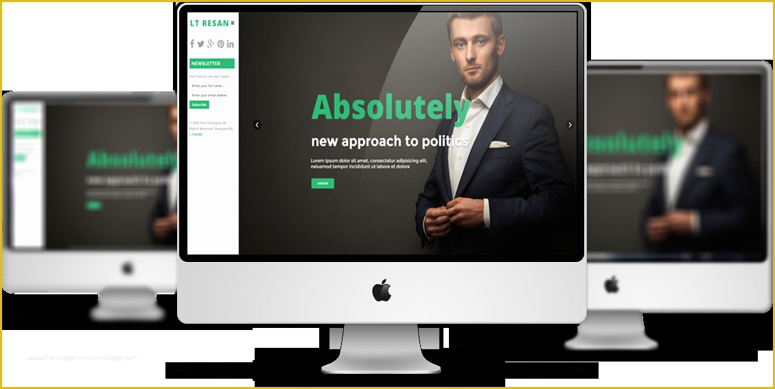 Free Political Website Templates Of Lt Resan – Free Joomla Political Website Template