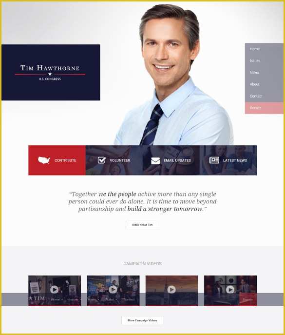 Free Political Website Templates Of Political Website Design Templates Popteenus