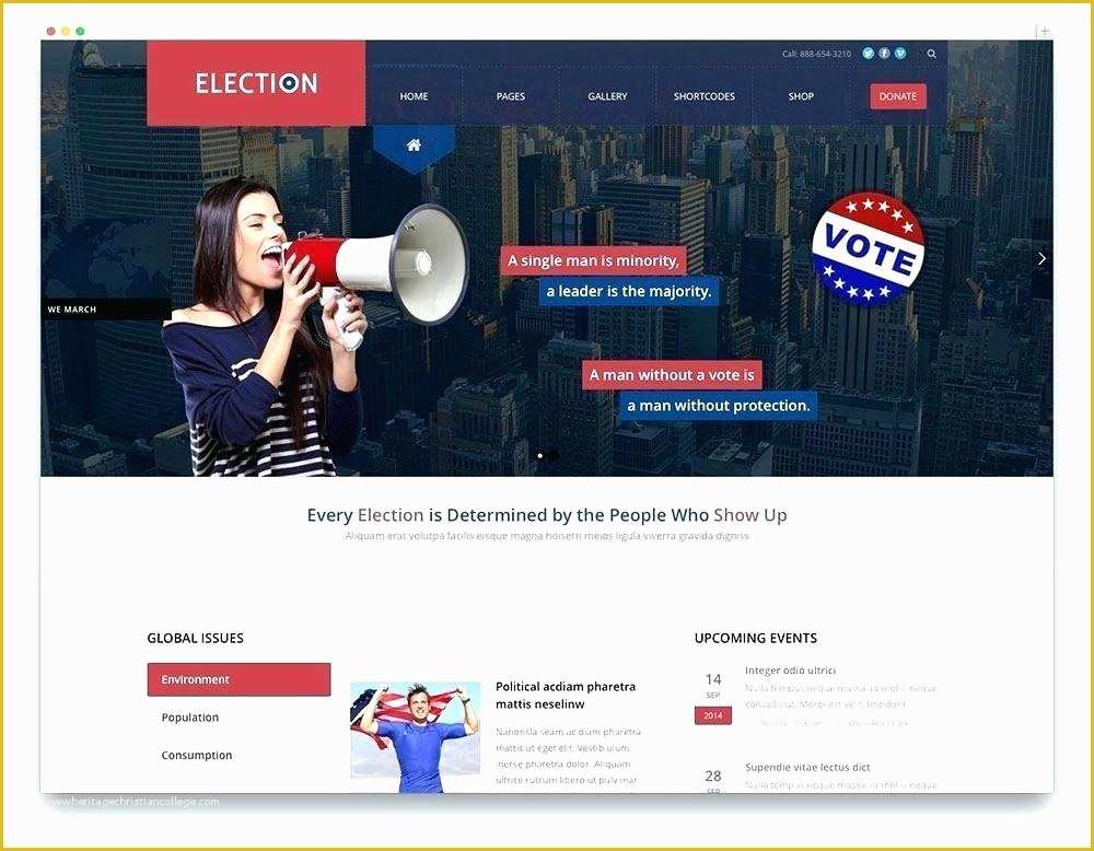 Free Political Website Templates Of Unique Student Council Poster Template Pics Campaign