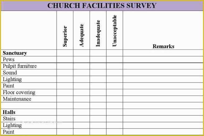 Free Poll Template Of 11 Church Survey Template Free Download