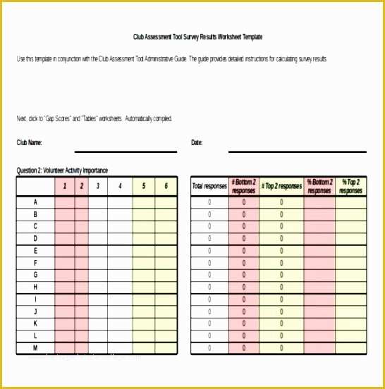 Free Poll Template Of 12 Survey Excel Template Exceltemplates Exceltemplates