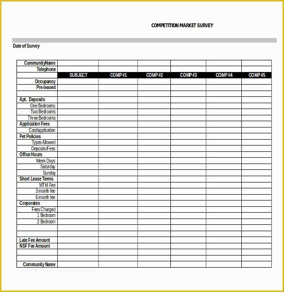 Free Poll Template Of 39 Word Survey Templates Free Download