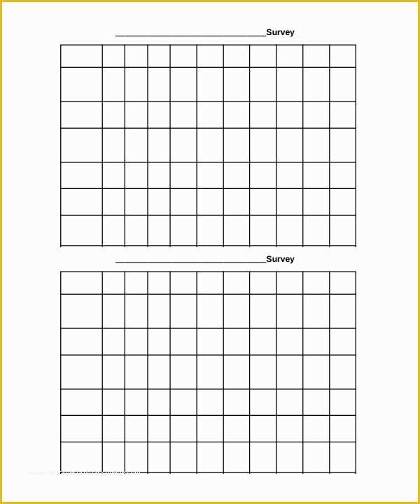 Free Poll Template Of 9 Blank Survey Templates Download for Free