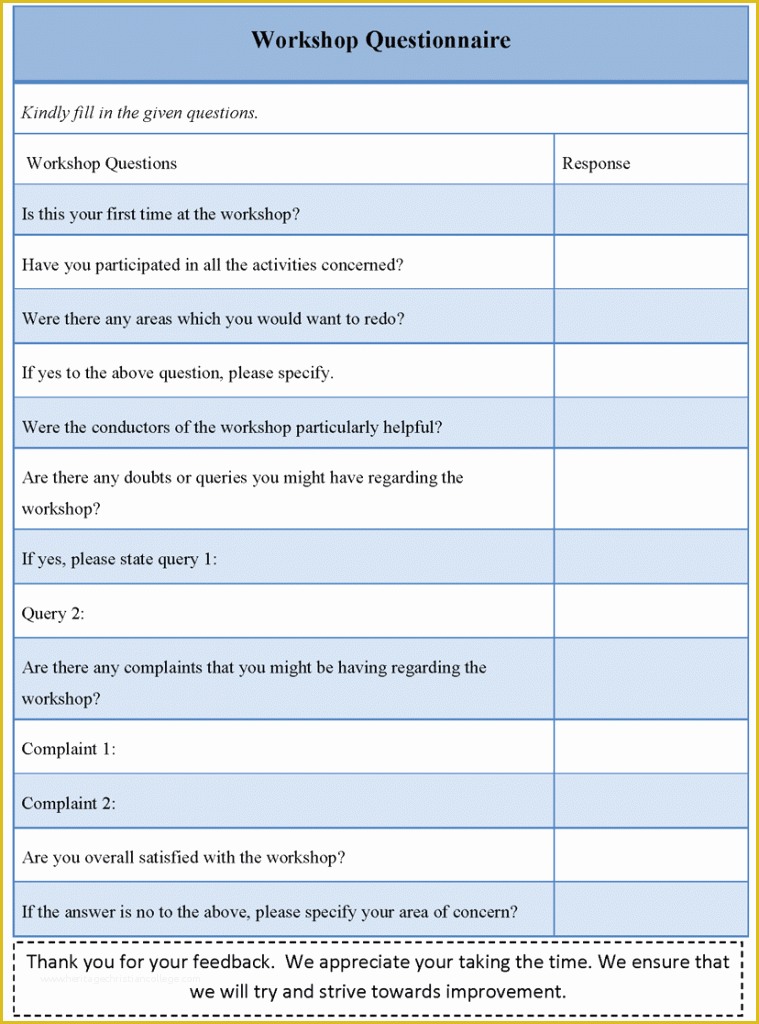 Free Poll Template Of Download Excel Questionnaire Templates Free