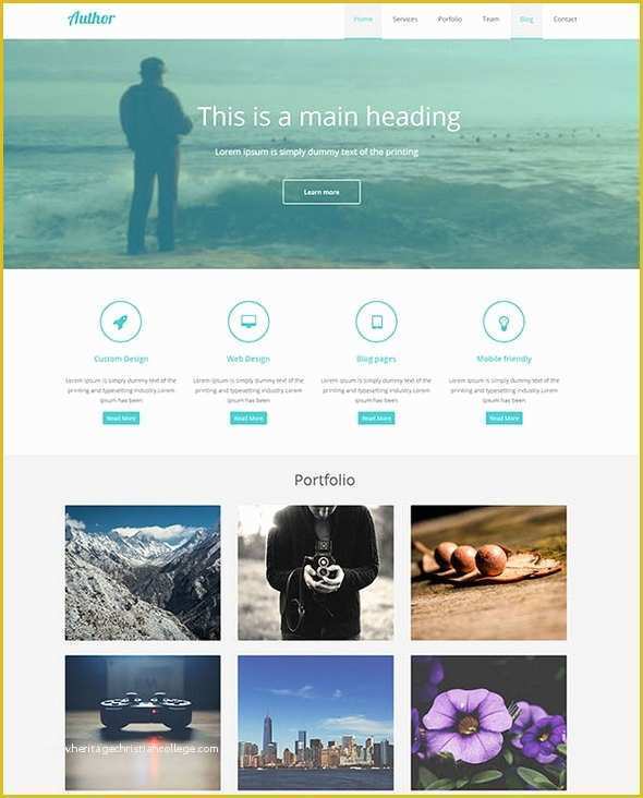 Free Portfolio Website Templates HTML Of 20 Free Responsive HTML5 Templates