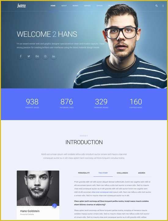 Free Portfolio Website Templates HTML Of 50 Best Personal Website Templates Free & Premium