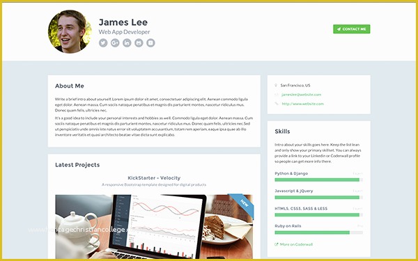 Free Portfolio Website Templates HTML Of Developer Free Bootstrap 4 Portfolio theme for Developers