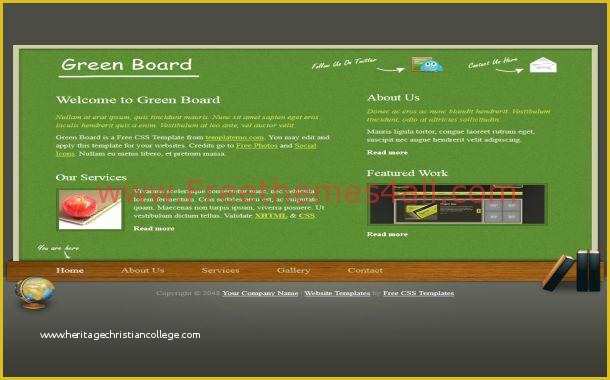 Free Portfolio Website Templates HTML Of Free Portfolio Green Gray Css Website Template