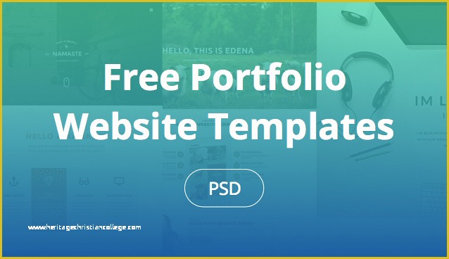 Free Portfolio Website Templates HTML Of Free Portfolio Website Templates Psd Css Author