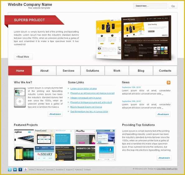 Free Portfolio Website Templates HTML Of Free Website Css Template for Business and Portfolio