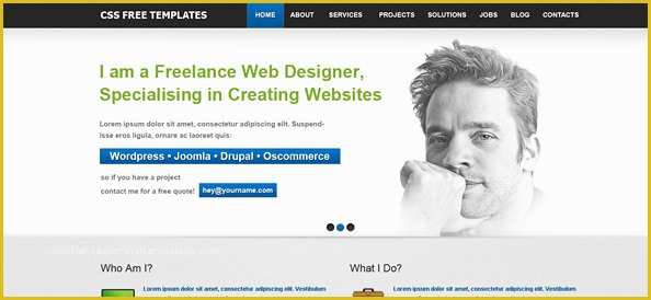 Free Portfolio Website Templates HTML Of Free Website Css Template for Personal Portfolio and