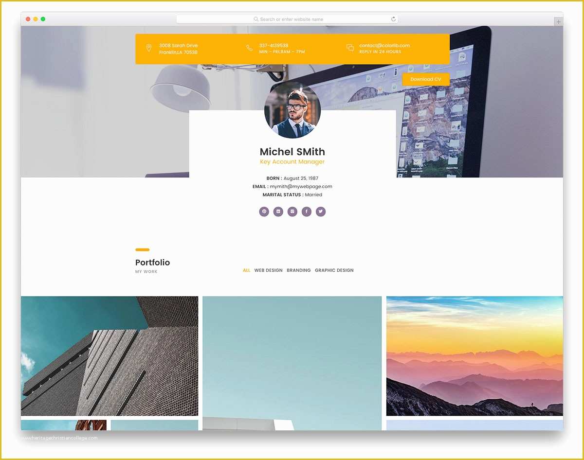 Free Portfolio Website Templates Of 28 Free Portfolio Website Templates for All Creative