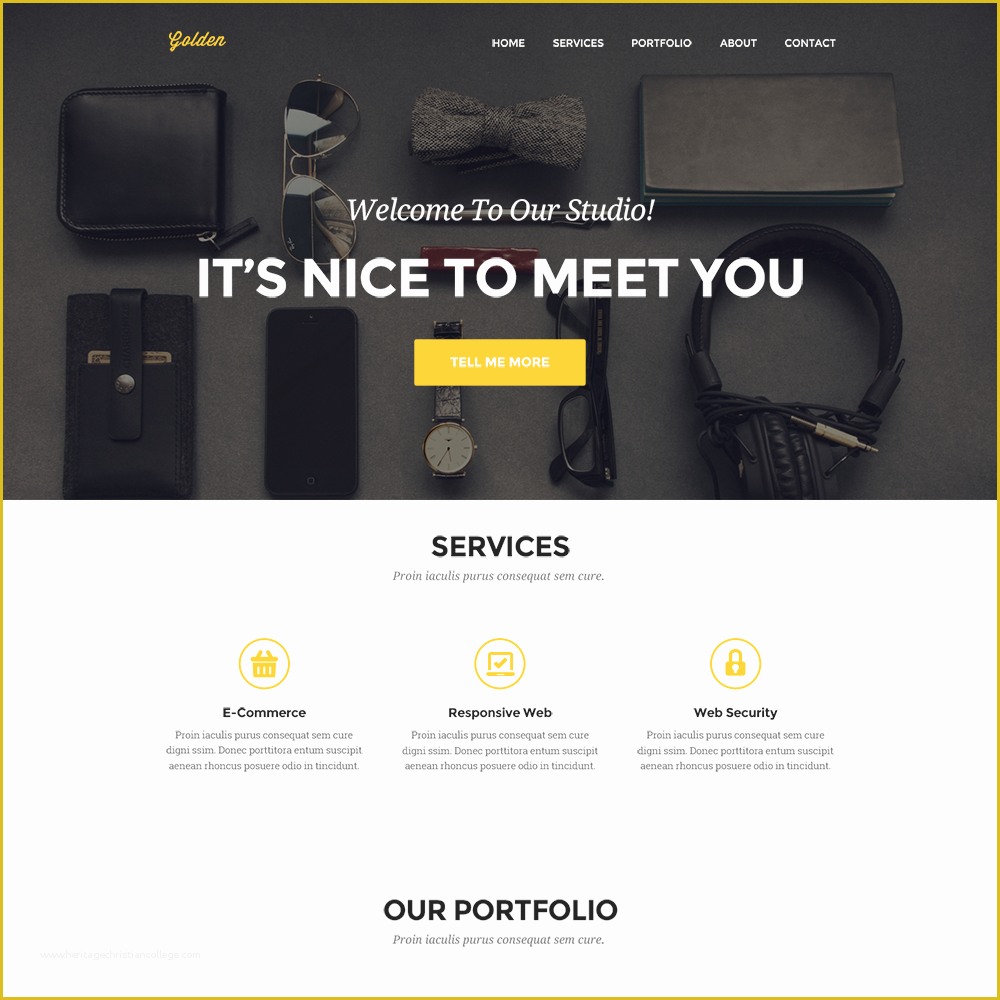 Free Portfolio Website Templates Of Clean Personal Portfolio Website Template Psd Download Psd