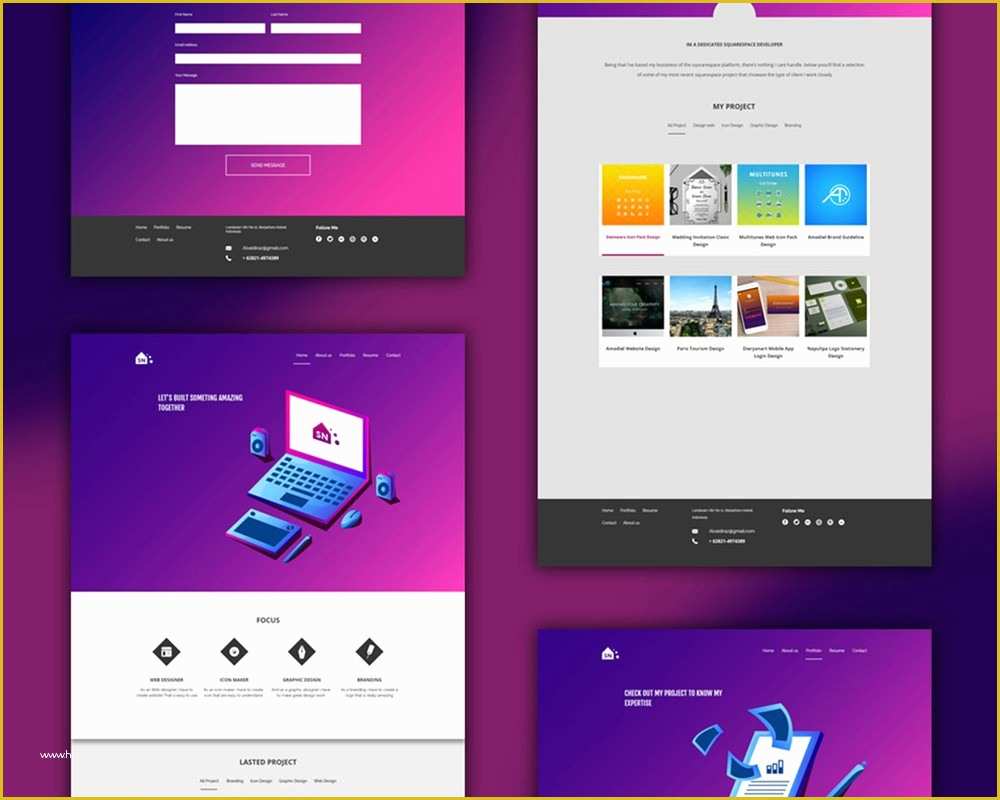 Free Portfolio Website Templates Of Free Portfolio Website Templates Psd Download Download Psd