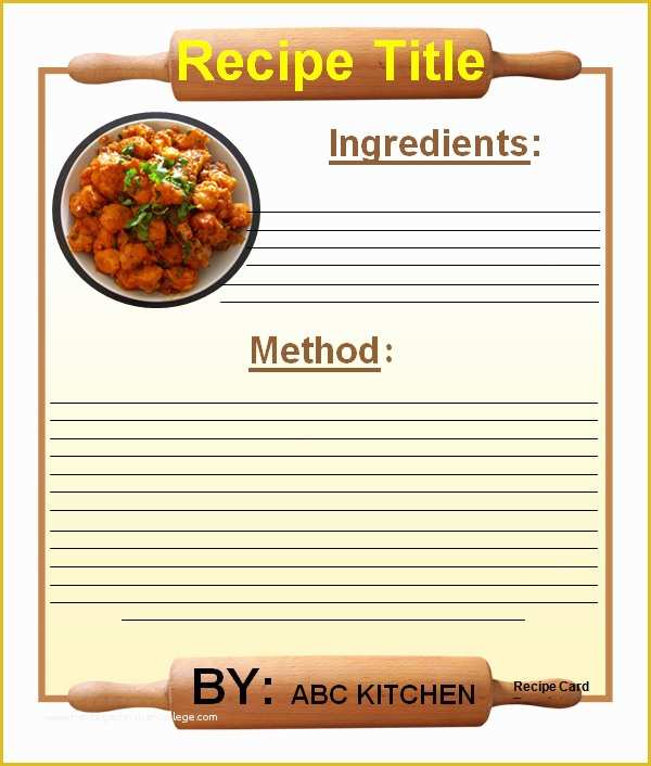 Free Postcard Templates for Mac Of 7 Recipe Card Templates