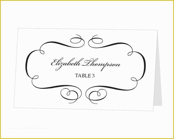 Free Postcard Templates for Mac Of Avery Place Card Template Instant Download Escort Card