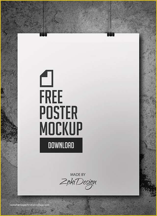 Free Poster Design Templates Of Free Poster Mock Up Studio