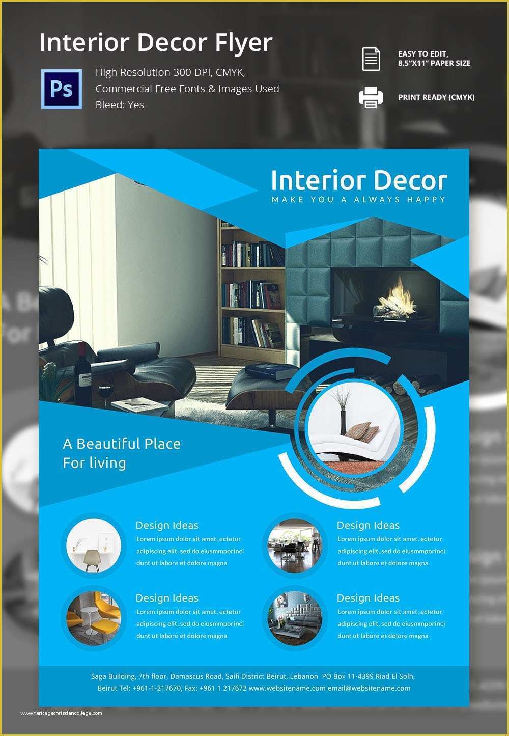 Free Poster Design Templates Of Interior Design Flyer Template 25 Free Psd Ai Vector