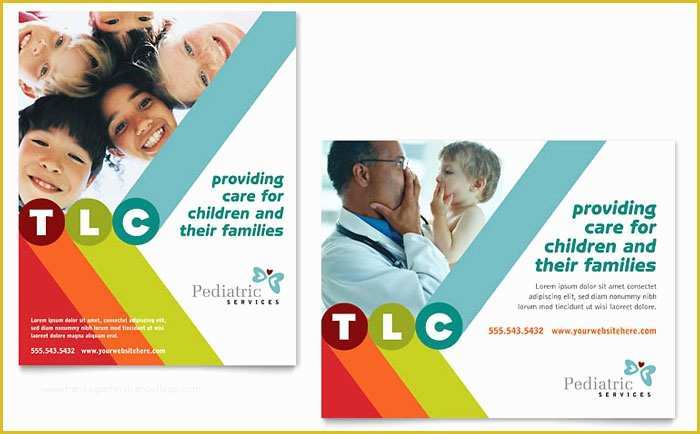 Free Poster Design Templates Of Pediatrician & Child Care Poster Template Design