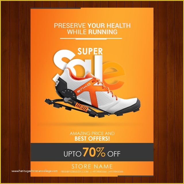 Free Poster Design Templates Of Shoe Sale Poster Design Template for Free Download On Tree