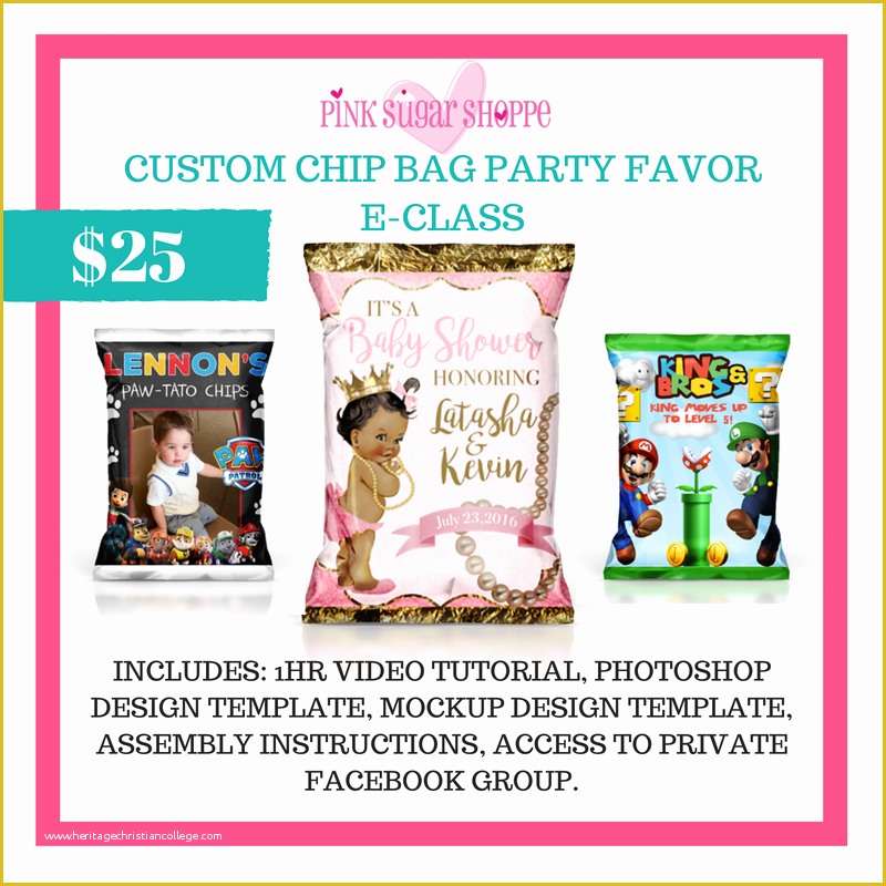Free Potato Chip Bag Template Of Pink Sugar Shoppe – Pink Sugar Shoppe