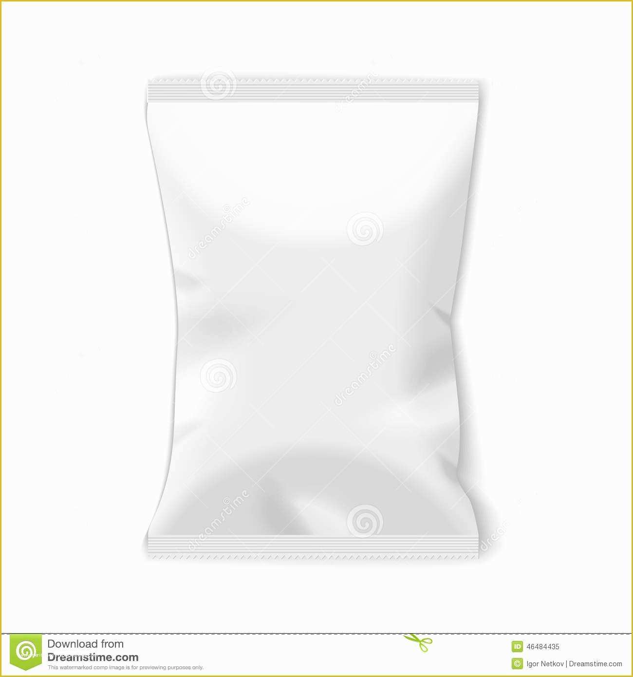 Free Potato Chip Bag Template Of Potato Chips Plastic Packaging Stock Vector Image