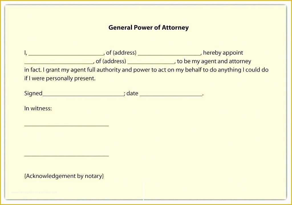 Free Power Of attorney form Template Of 50 Unique Stock Unlimited Power attorney form