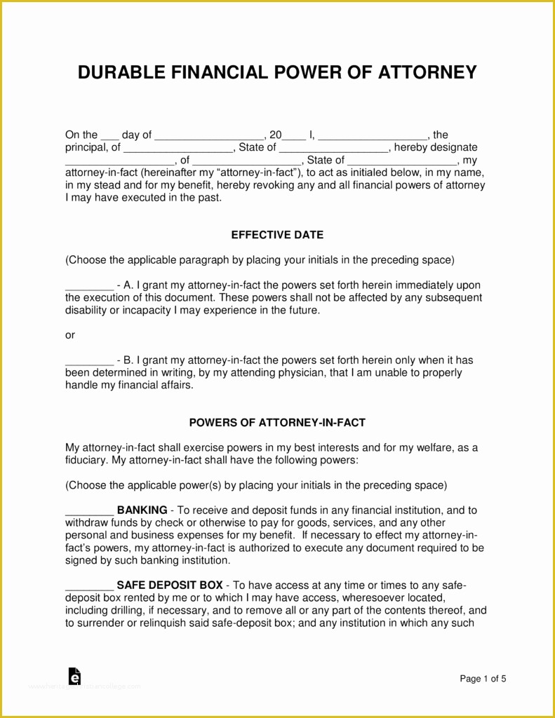 Free Power Of attorney form Template Of Free Power Of attorney forms Word Pdf