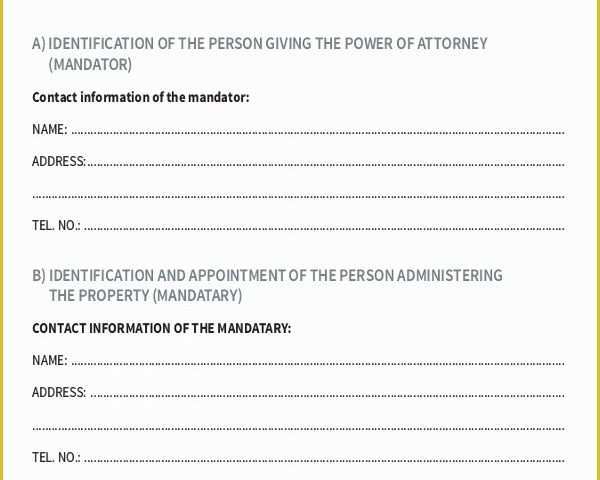 Free Power Of attorney Template California Of 15 Power Of attorney Templates Free Sample Example