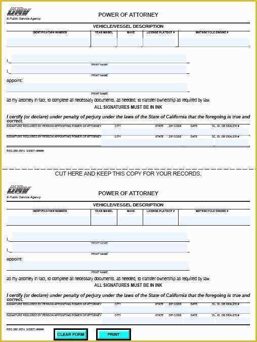 Free Power Of attorney Template California Of Best Free Power attorney Template California