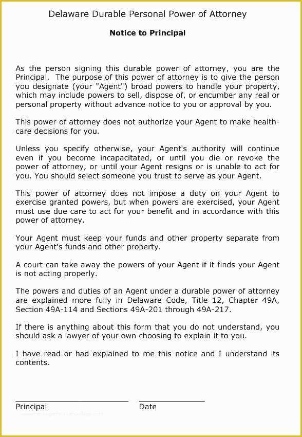 Free Power Of attorney Template California Of Free Downloadable Durable General Power attorney form