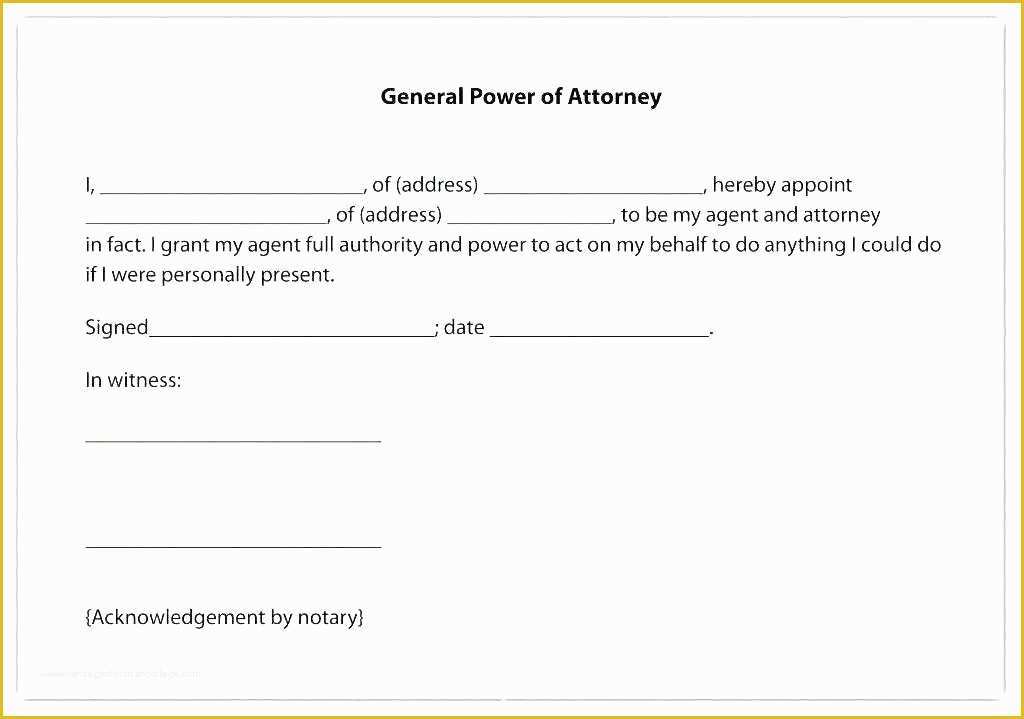 Free Power Of attorney Template California Of Power Of attorney Template California