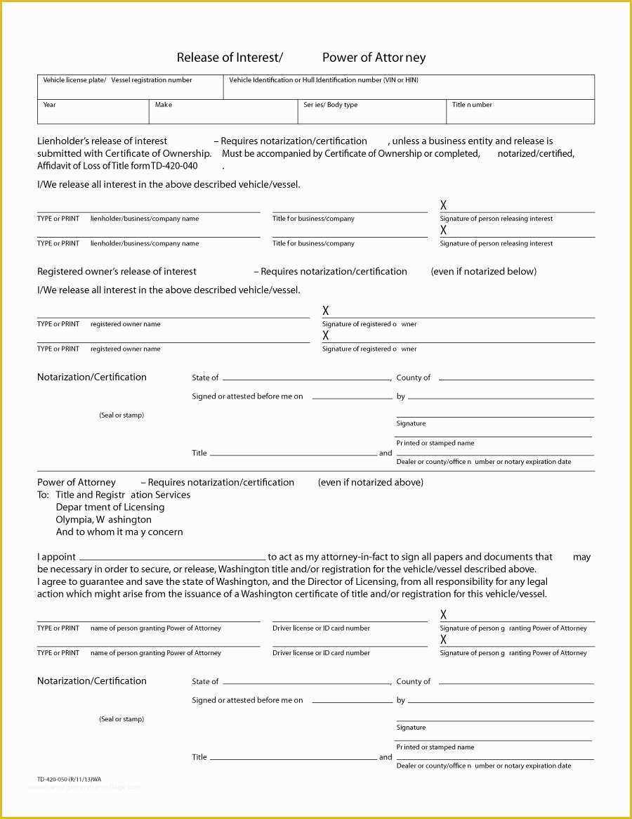 Free Power Of attorney Template Of 50 Free Power Of attorney forms & Templates Durable