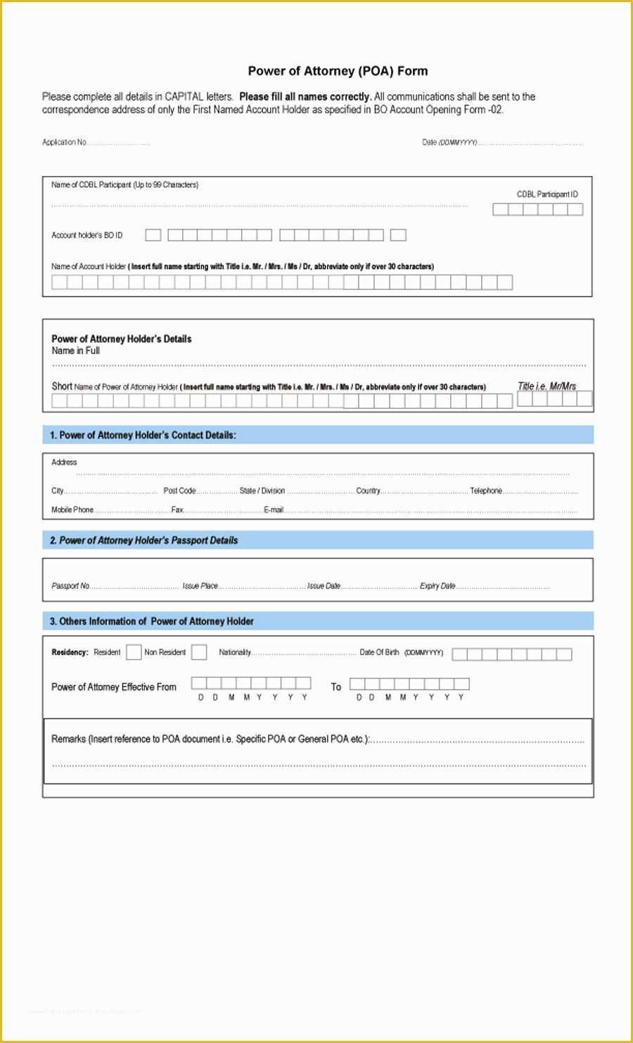 Free Power Of attorney Template Of 50 Free Power Of attorney forms & Templates Durable