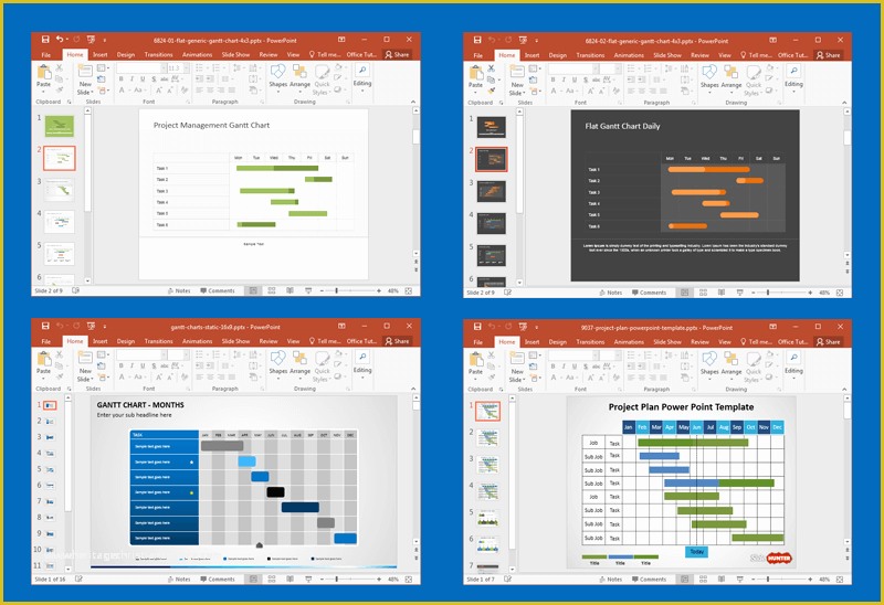 Free Powerpoint Project Management Templates Of Best Gantt Chart & Project Management Powerpoint Templates