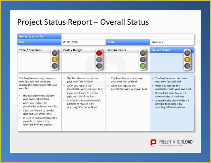 Free Powerpoint Project Management Templates Of Create Weekly Project Status Report Template Excel