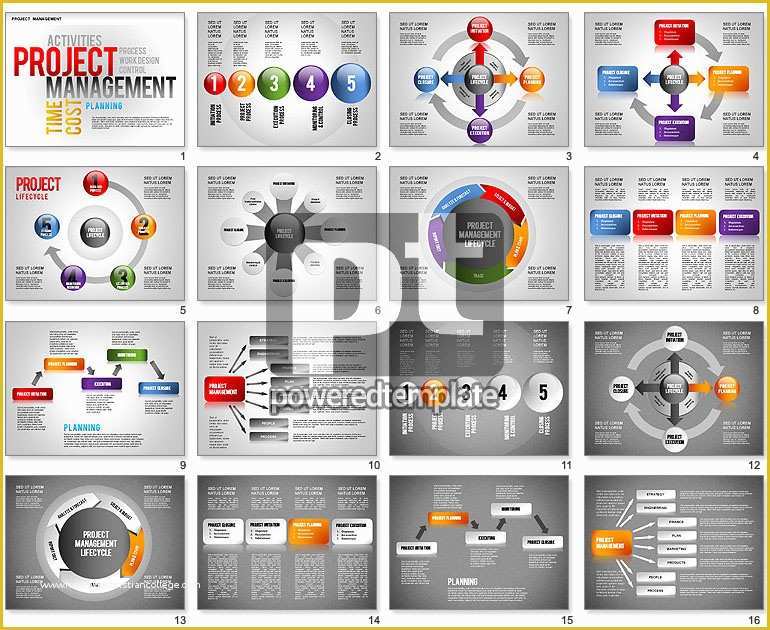 Free Powerpoint Project Management Templates Of Project Management Diagram Set for Powerpoint