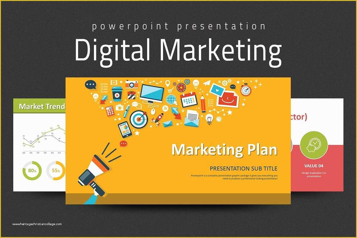 Free Powerpoint Templates Digital Marketing Of Digital Marketing Strategy Ppt Presentation Templates