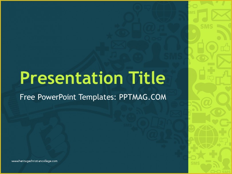 Free Powerpoint Templates Digital Marketing Of Free Digital Marketing Powerpoint Template Pptmag