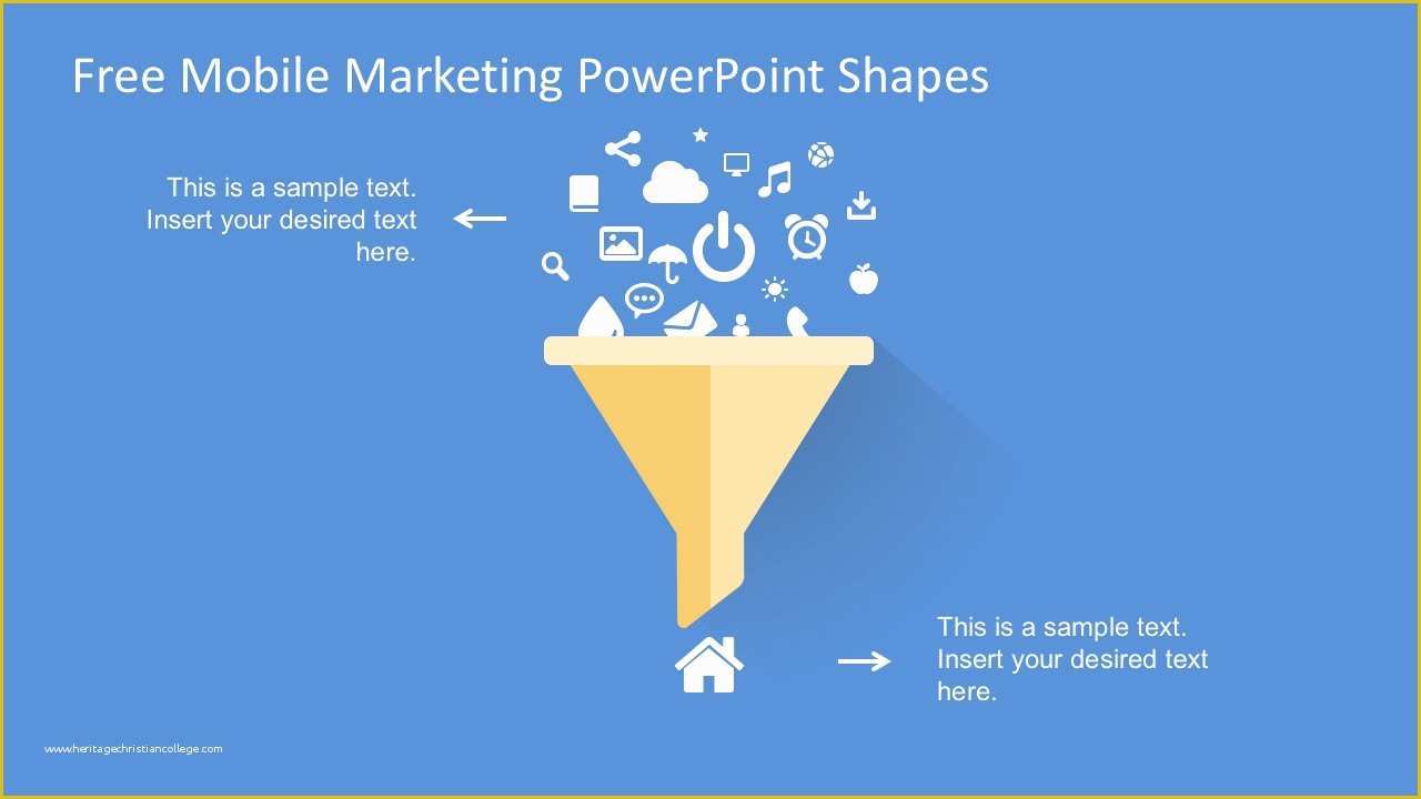 Free Powerpoint Templates Digital Marketing Of Free Mobile Marketing Powerpoint Shapes