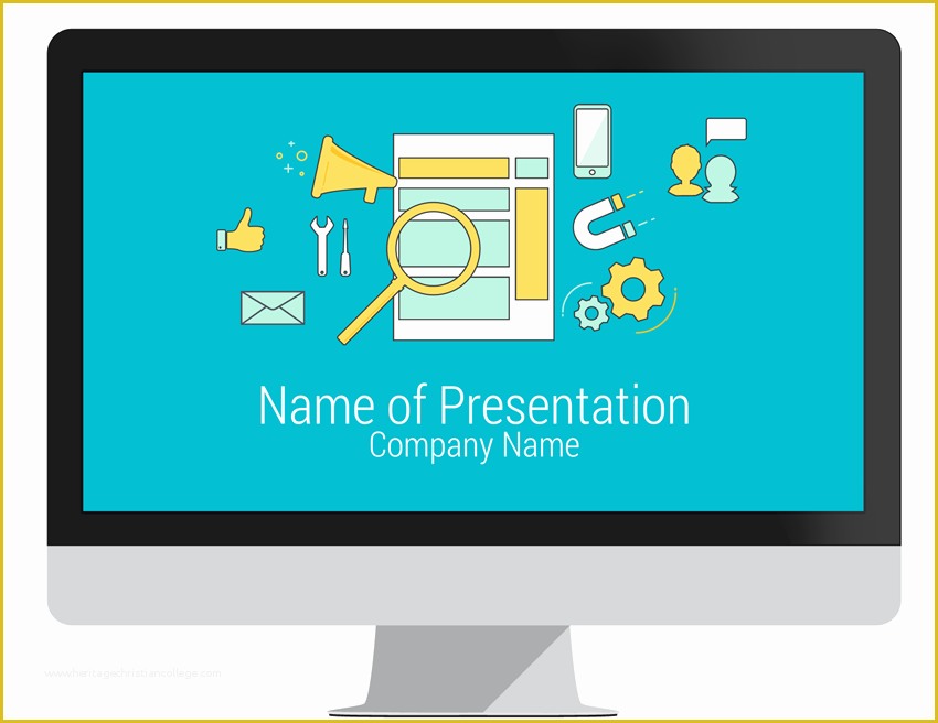 Free Powerpoint Templates Digital Marketing Of Line Marketing Powerpoint Template Presentationdeck