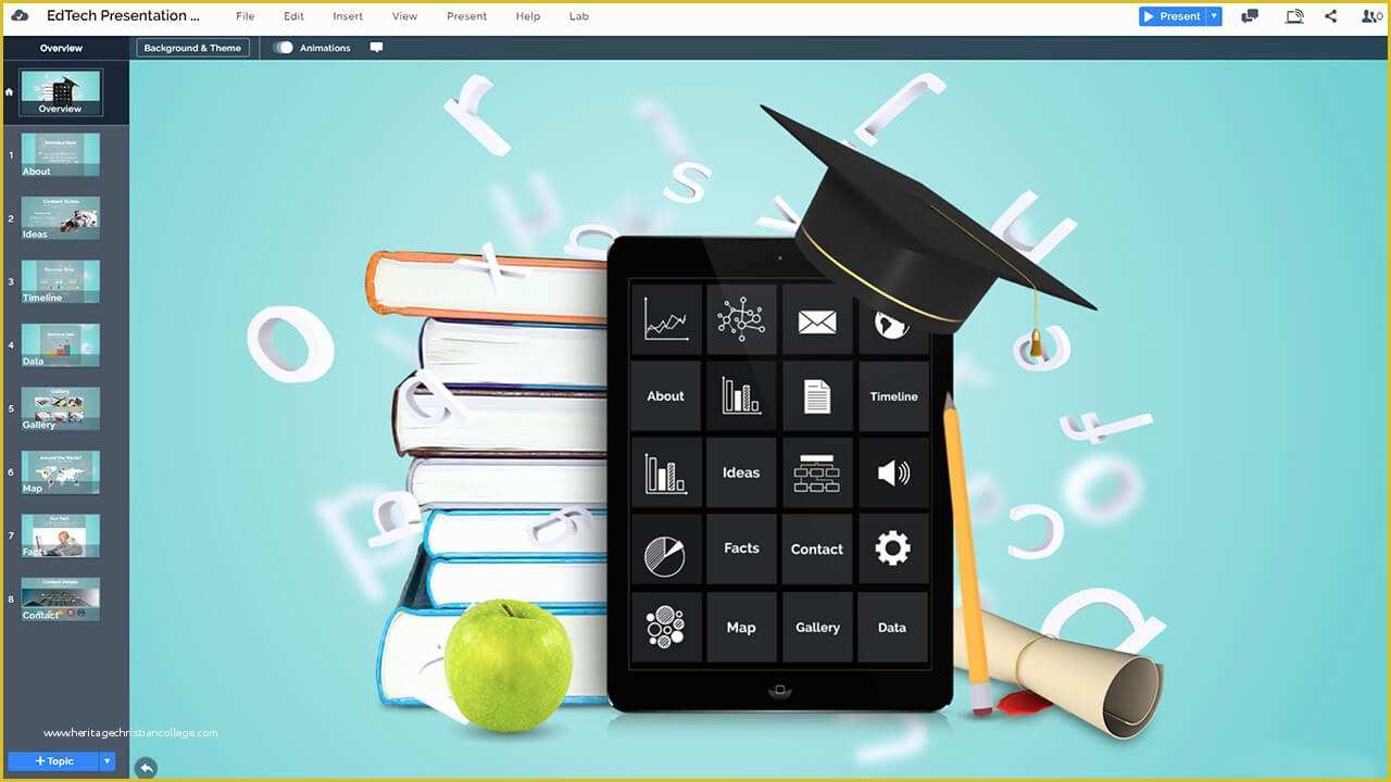 Free Powerpoint Templates for Ipad Of Education Technology Presentation Template