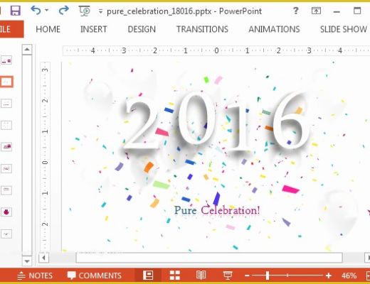 Free Powerpoint Templates for Mac 2017 Of Animated 2016 New Year Powerpoint Template