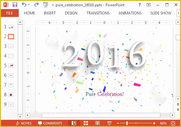 Free Powerpoint Templates for Mac 2017 Of Animated 2016 New Year Powerpoint Template
