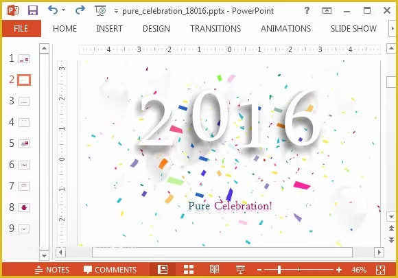 Free Powerpoint Templates for Mac 2017 Of Animated 2016 New Year Powerpoint Template