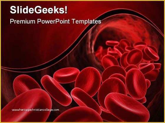 Free Powerpoint Templates Medical theme Of Blood Cells Medical Powerpoint Templates and Powerpoint